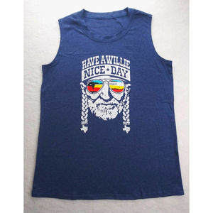 brand new XL MEN BEACH SHIRT Willie (Nelson) Nice Day Tank Top country outlaw